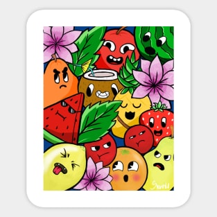 fruits art Sticker